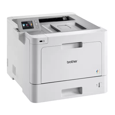Drucker, Laserdrucker, Brother, weiße Farbe, Papierfach