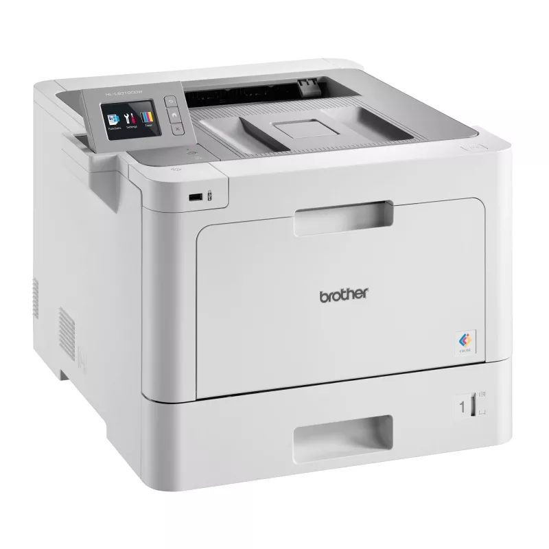 Drucker, Laserdrucker, Brother, weiße Farbe, Papierfach