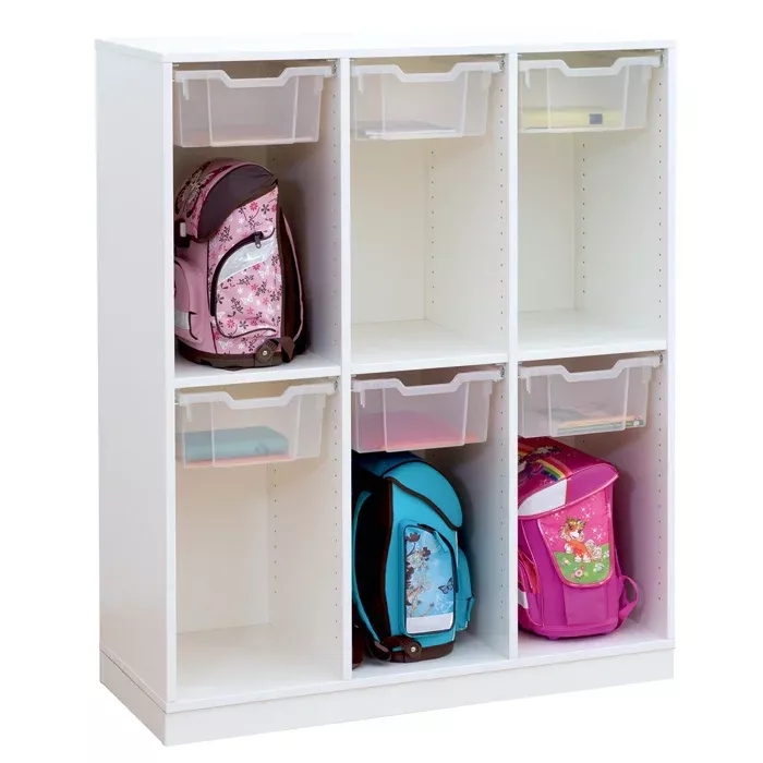 Schrank, Aufbewahrung, Kinderzimmer, Schulranzen, Kistensystem