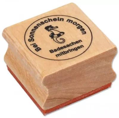 Holzstempel, Stempel, Badezimmer, Motiv, Klartext