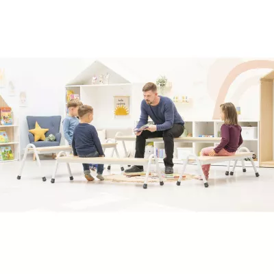 Kindergruppe, Lehrers Mohd, Kinderbibliothek, Spielebank, Lehrersession