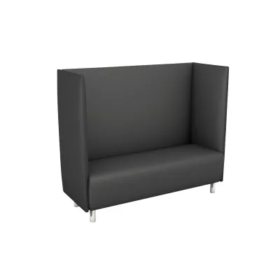 Sesselbank, Sofa Booth, High-back Sofa, Grau, Sitzbank mit Rückenlehne
