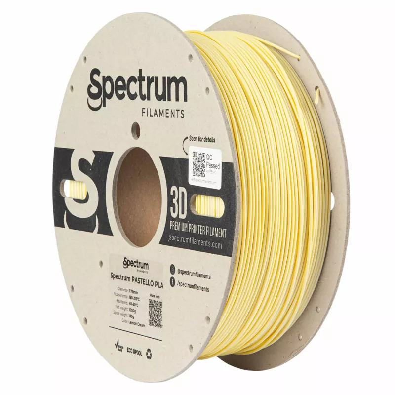 3D-Druck Filament, PLA-Filament, gelbes Filament, Spule, Specturm Filaments