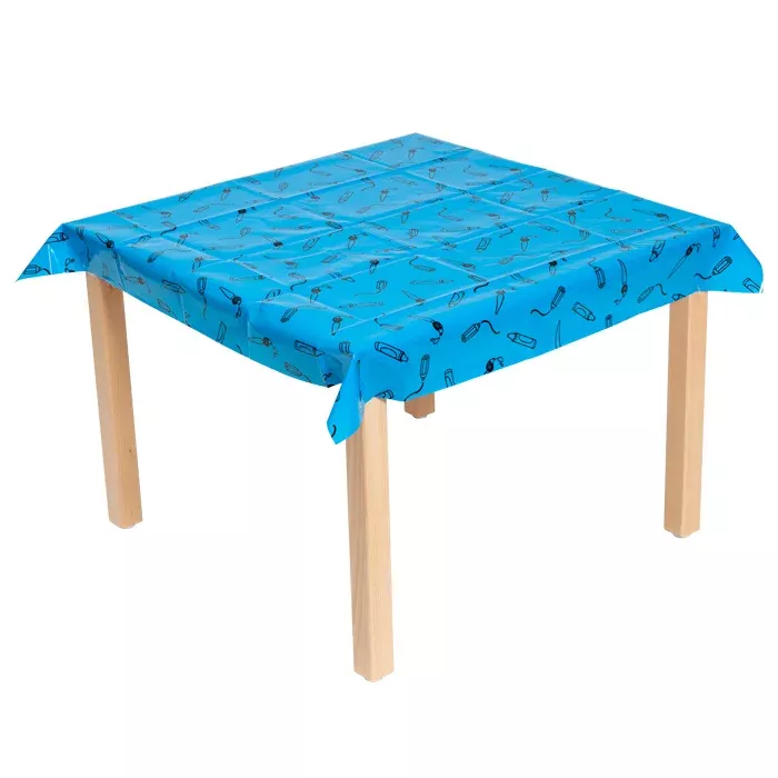 Tischdecke, Blau, Stofftischdecke, Tischwäsche, Tischdecke mit Muster