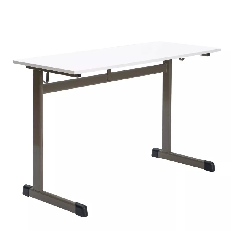 schreibtisch, klein, weiß, metall, rollschreibtisch