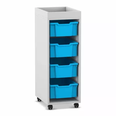 Mülltrennung Schrank, Rollschrank mit Körben, Mobile Schubladenbox, Korb-Container, Rollbehälter