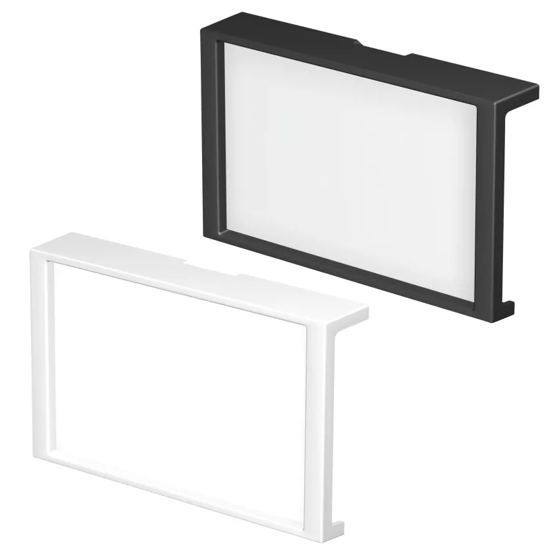 rahmen, kunststoff, schwarz, weiß, rahmenloses design