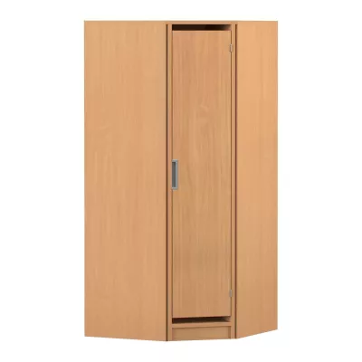 Eckschrank, Wandschrank, Holzoberfläche, Schranktür, Metallgriff