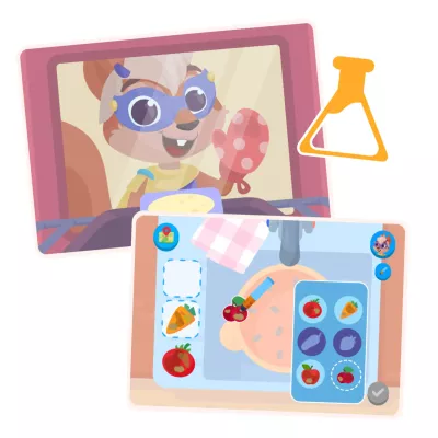 Kinderkamera, Lernposter, Malkleidung, Tierfigur, Experiment