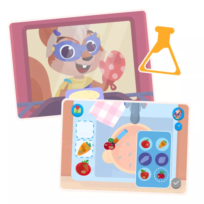Kinderkamera, Lernposter, Malkleidung, Tierfigur, Experiment