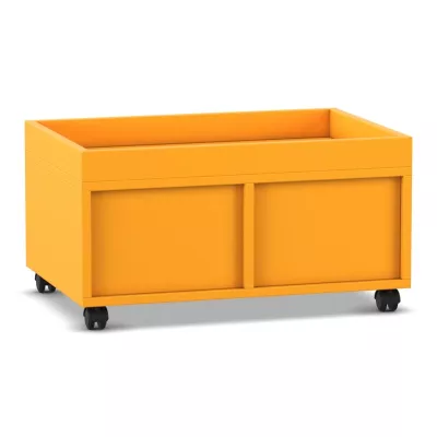 Aufbewahrungsbox, Rollcontainer, orange, Rollwagen, Schublade