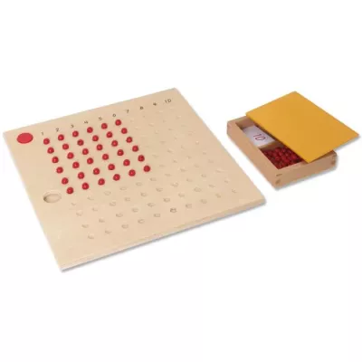 Abacus, Pädagogisches Spielzeug, Holzabacus, rote Perlen, Zählbrett