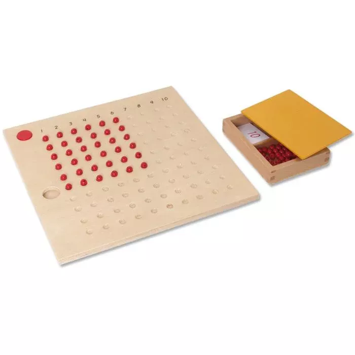 Abacus, Pädagogisches Spielzeug, Holzabacus, rote Perlen, Zählbrett