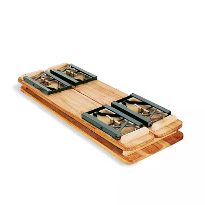 Holzschlitten, Schlitten, Kufen-Holz, Falt-Schlitten, Holzplatte