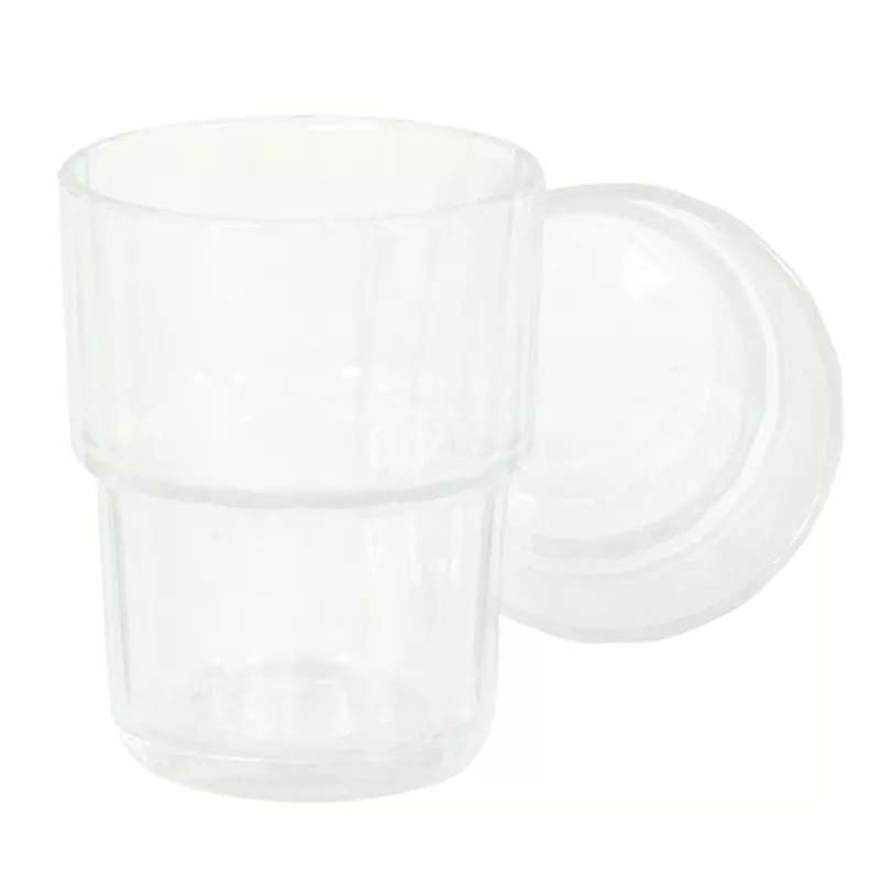 Glas, Becher, Klar, Doppelwandig, 2er-Set