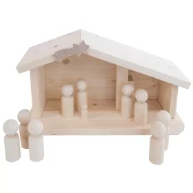 Weihnachtskrippe inklusive Figuren