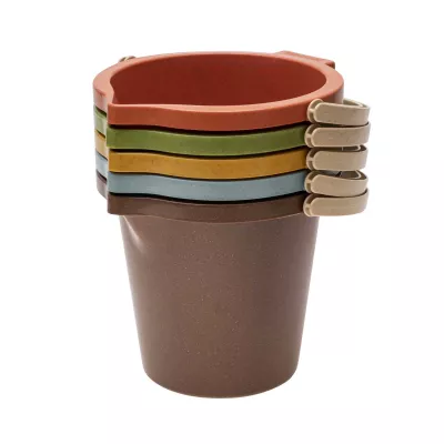 Tasse, Becher, Kaffeebecher, Mehrfarbig, Griff-Set