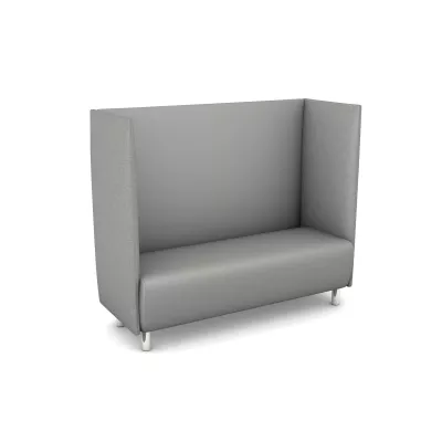 Sitzbank, Highback-Sessel, Garnitur-Sessel, grau, Stoffbezug