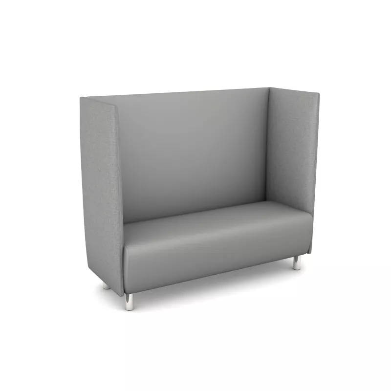 Sitzbank, Highback-Sessel, Garnitur-Sessel, grau, Stoffbezug