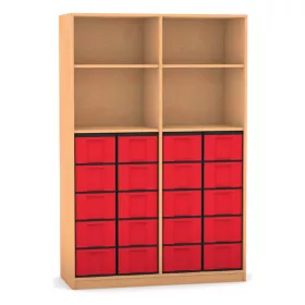 Klassenregal mit 20 hohen Boxen