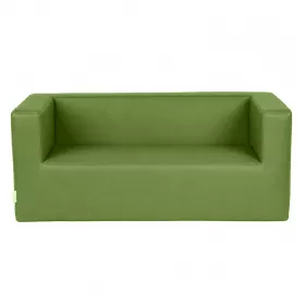 3-Sitzer-Kiga-Sofa mit Kunstlederbezug