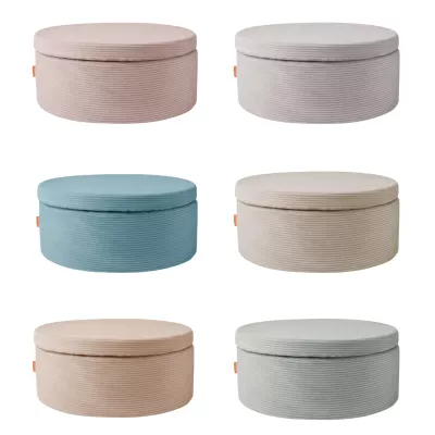 pouf, hocker, runder storage, etti, nebula