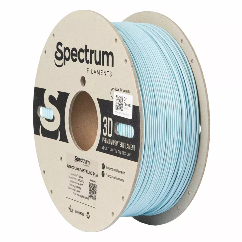 3D-Druck-Filament, PLA-Filament, blaues Filament, Spule, Spectrum Filaments