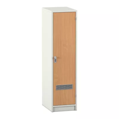 Schrank, Hängeschrank, Metallrahmen, Holzfront, Spindelschrank
