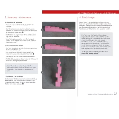 pinke Blöcke, Türme Blöcke, Holzblöcke, Stapelwürfel, Verwirrungs-Puzzle