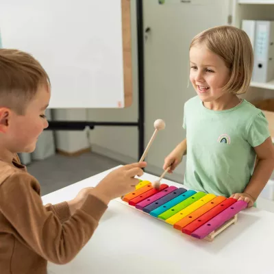 Kinder xylophon, Holz xylophon, Bunte Töne, Musikinstrument, Spielzeug