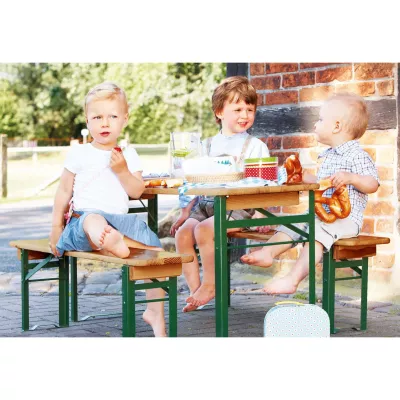 Kinder, Picknick, Tisch, Cloth?