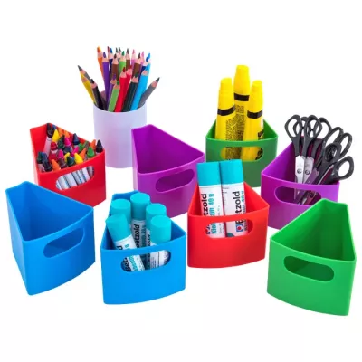 Schreibtisch-Organizer, Schulbedarf, Klebestifte, Buntstifte, Scherenhalter