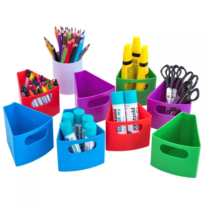 Schreibtisch-Organizer, Schulbedarf, Klebestifte, Buntstifte, Scherenhalter