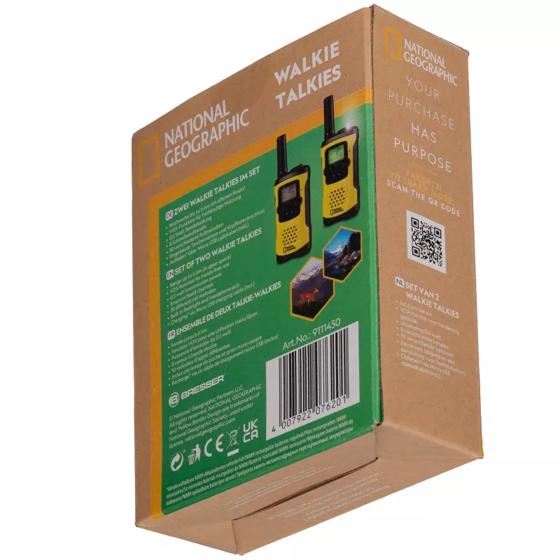 Walkie Talkie, Zweiradio, Set, Gelb, Batterie betrieben