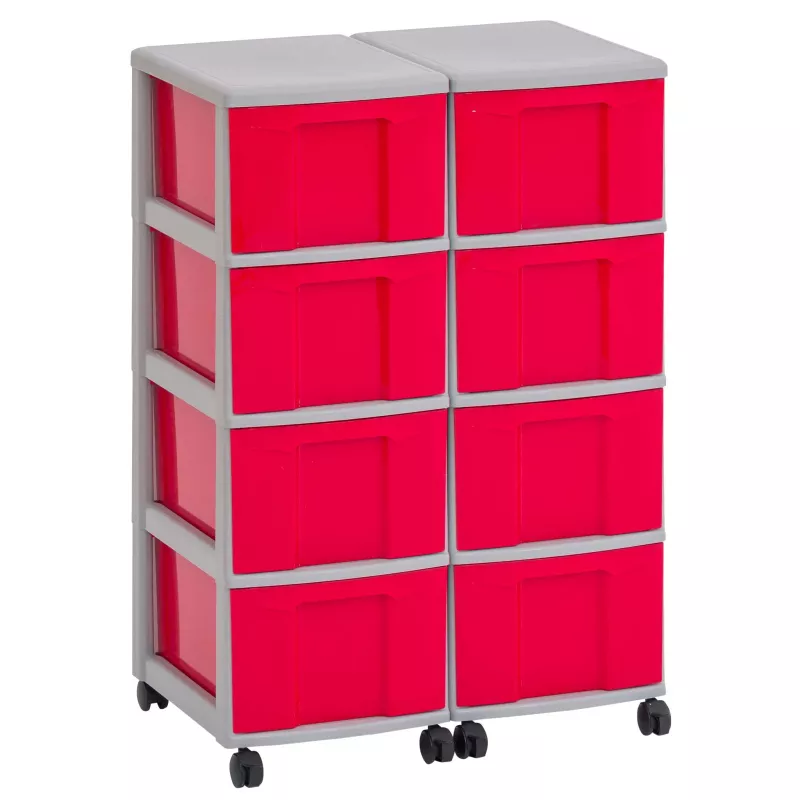 storage, organisieren, pink, turm, rollbar
