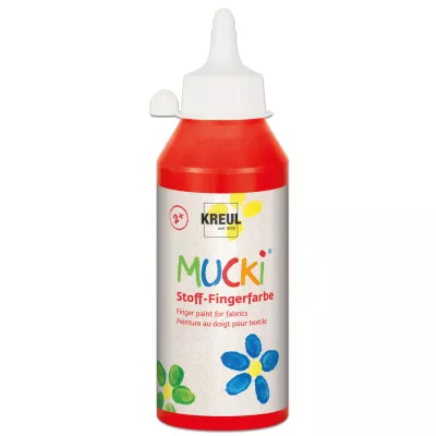 Fabric-färbe, Fingerfarbe, Rot, Flasche, Mucki