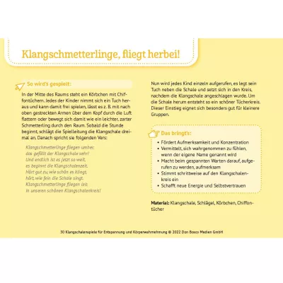 Klangschale, Schlägel, Tücher, Körbchen, Chiffontücher