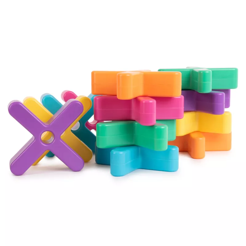 Spielzeug, Bausteine, Kunststoff, bunt, X-Form