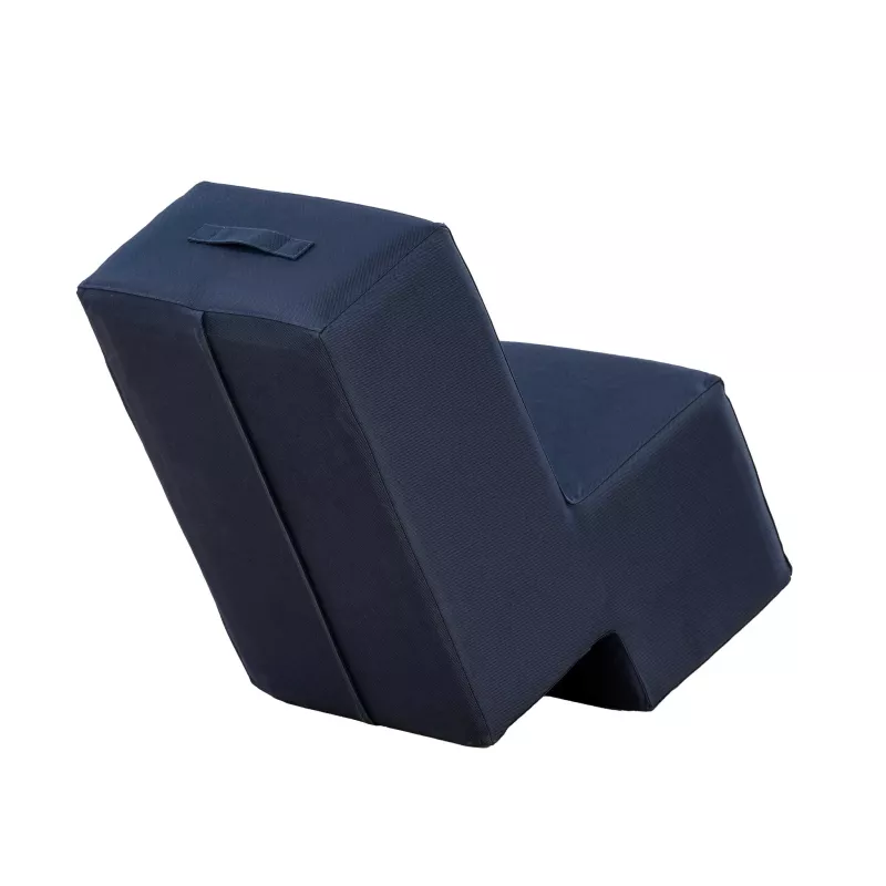 Sitzkissen, Bezug, Nylon, Dunkelblau, Sitzwürfel