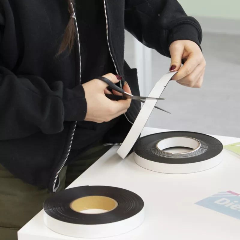 Schere, Klebeband, Tape, Schwarz/Weiß, Bordüre