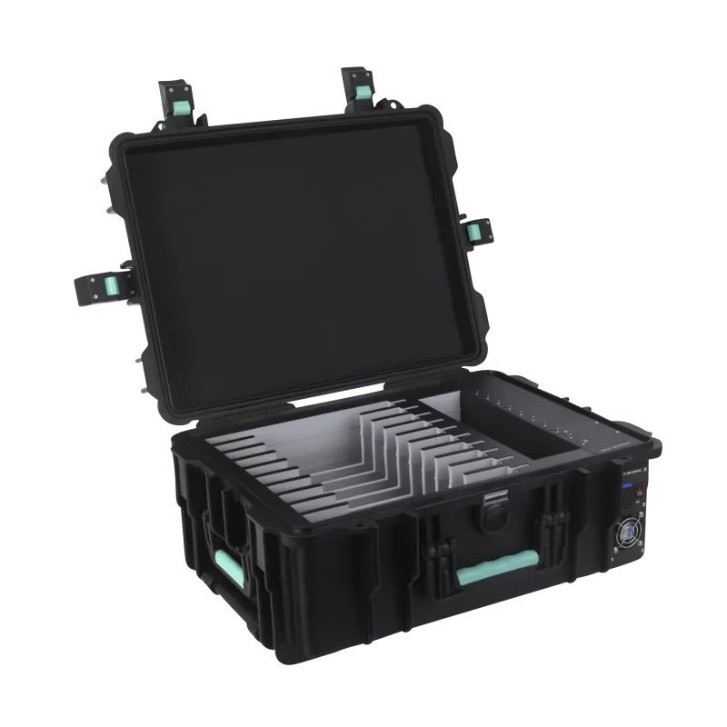 Koffer, Schutztasche, Fachunterteilung, Aluminiumplatten, Kabelorganizer