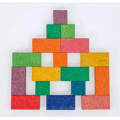 Bausteine, Kunststoff, Bausteine-Set, Farbsteine, Spielzeug