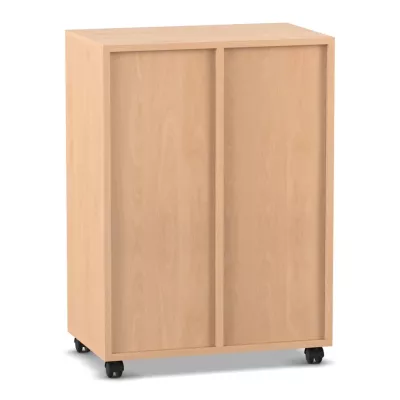 Schrank, Rollcontainer, Holz, Kleiderschrank, mit Rollen