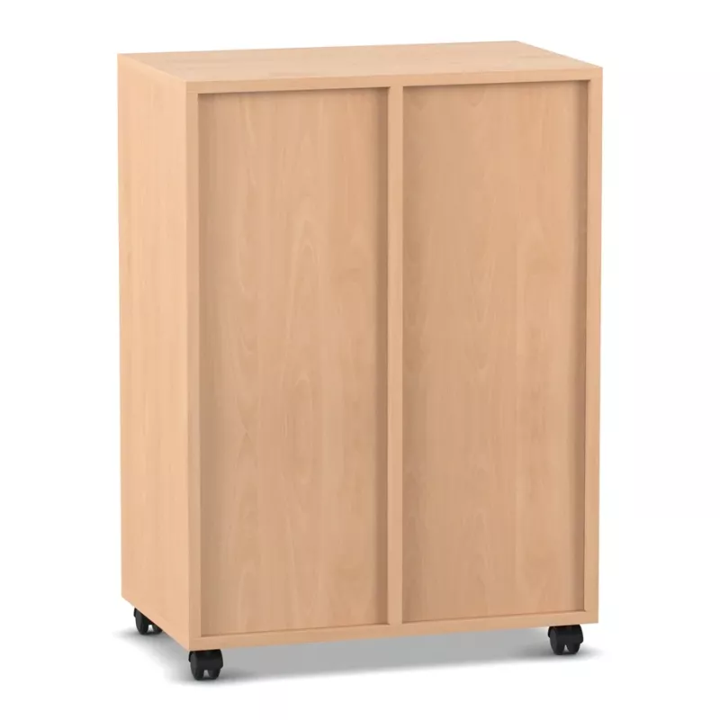 Schrank, Rollcontainer, Holz, Kleiderschrank, mit Rollen