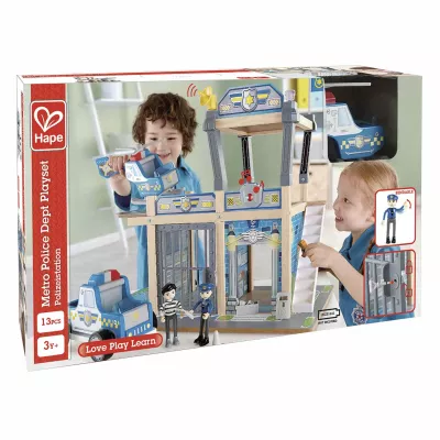 Spielzeug, Polizeistation, Baukasten, Polizei Auto, Figurenset
