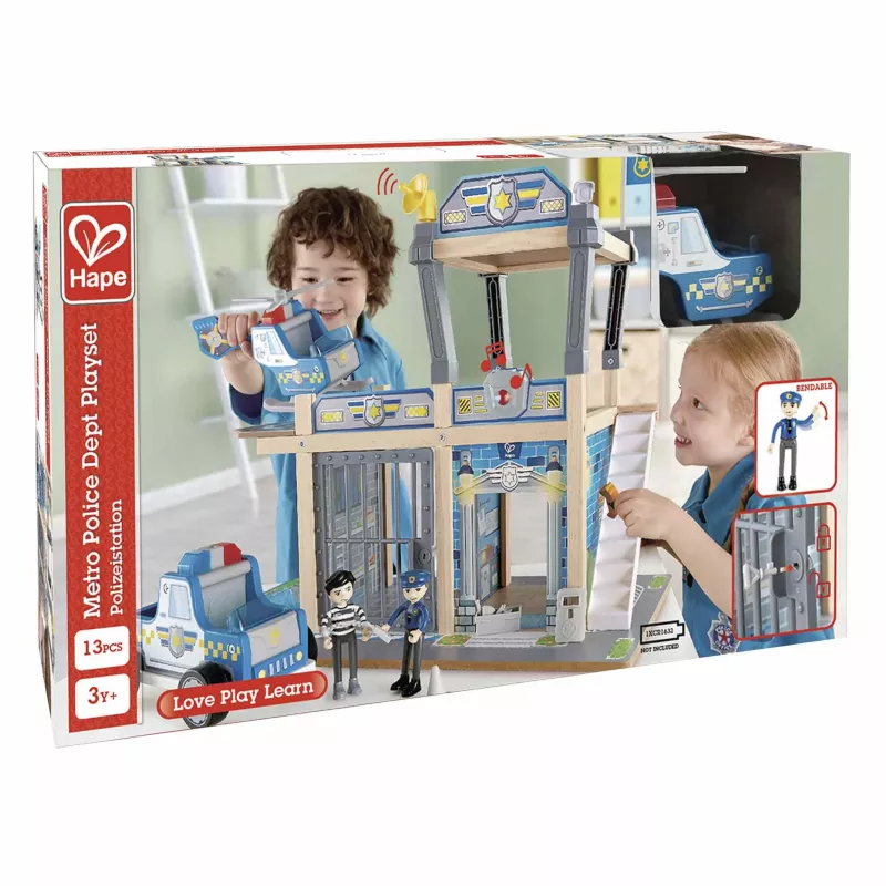 Spielzeug, Polizeistation, Baukasten, Polizei Auto, Figurenset