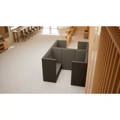 Sofa, Ecksofa, Modulares seating, Dunkelgrau, Wohnmöbel