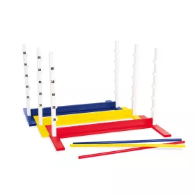 3er-Set Hürden in rot, gelb & blau