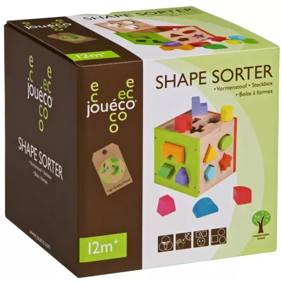 Shape sorter, Holzspielzeug, Bunte Bausteine, Montessori, 12 Monate+