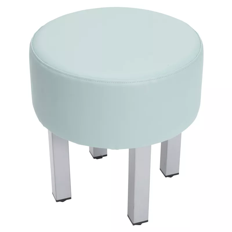 Hocker, Sitzhocker, Rund, Bezug, Beine aus Metall